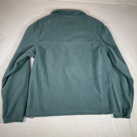 Columbia Fleece Jacket Full Zip Green Outdoors Activewear Womens Large - Picture 3 of 10